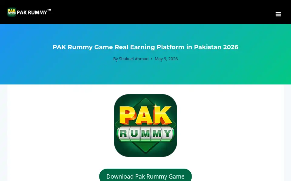 Screenshot of pakrummy.app