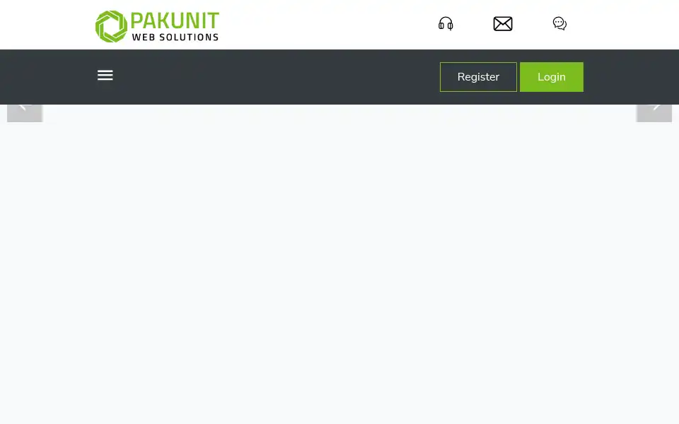 Screenshot of pakunit.net
