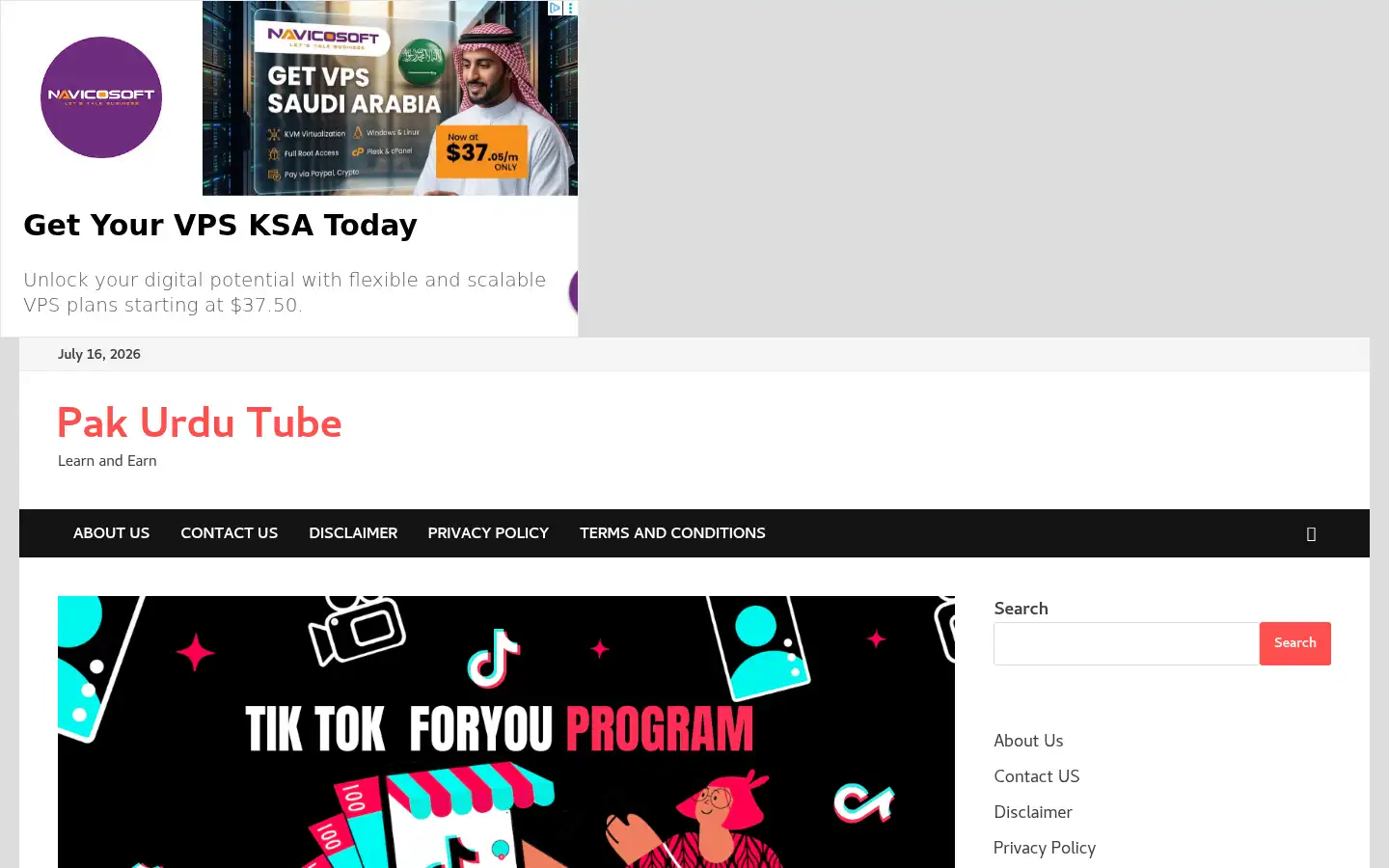 Screenshot of pakurdutube.com