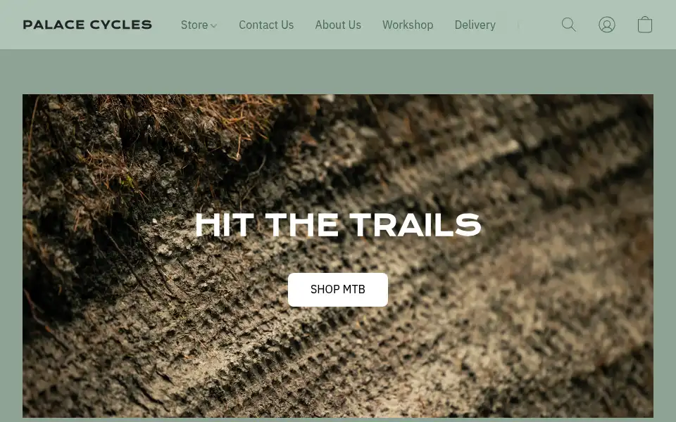 Screenshot of palacecycles.co.uk