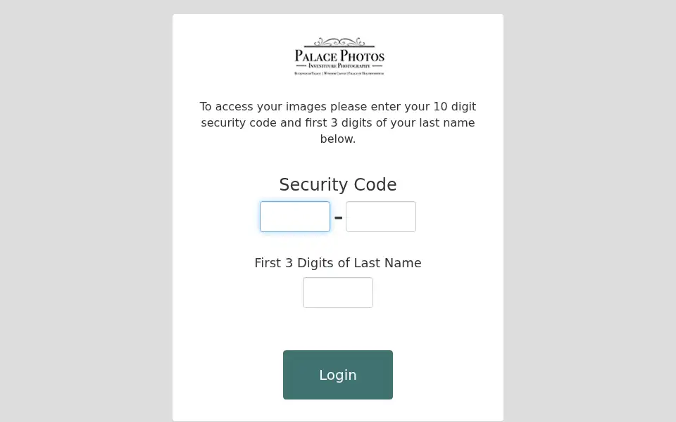 Screenshot of palacephotos.com