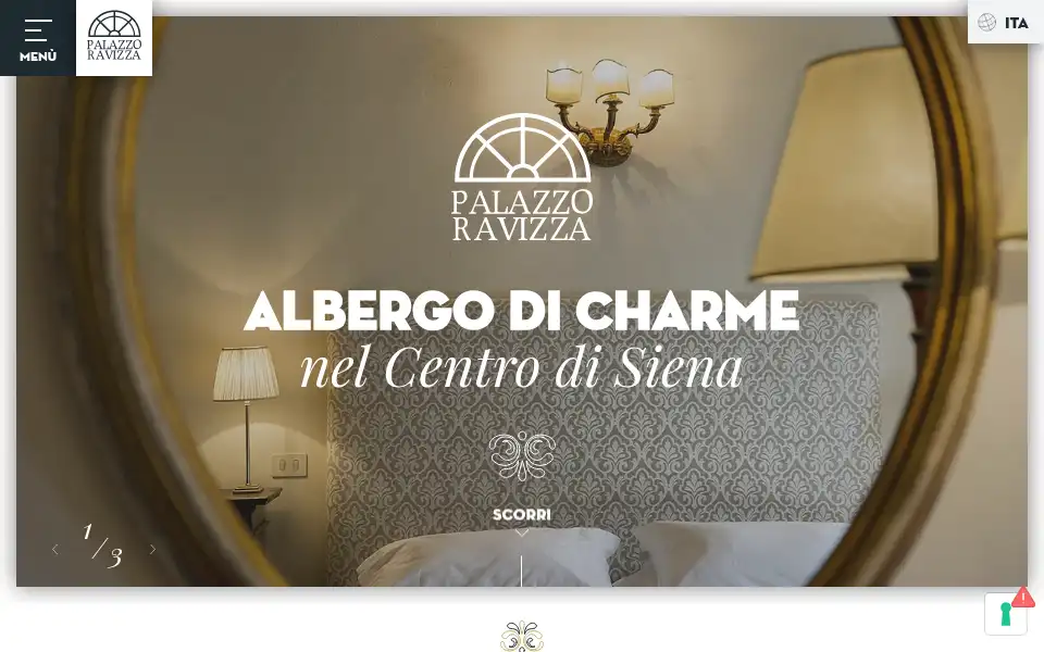Screenshot of palazzoravizza.it