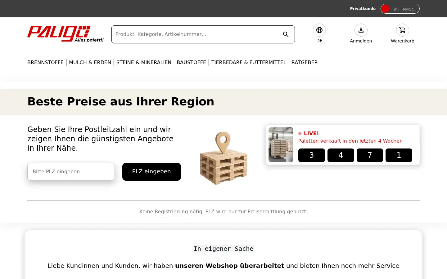 Screenshot of paligo.com