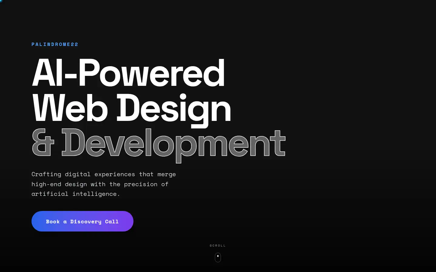 Screenshot of palindrome22.com