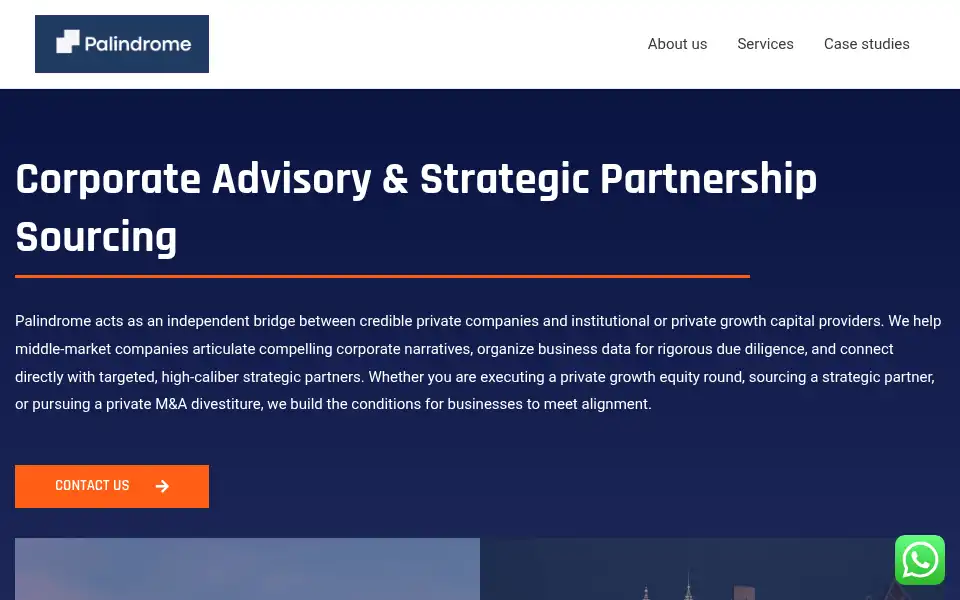Screenshot of palindromecommunications.com