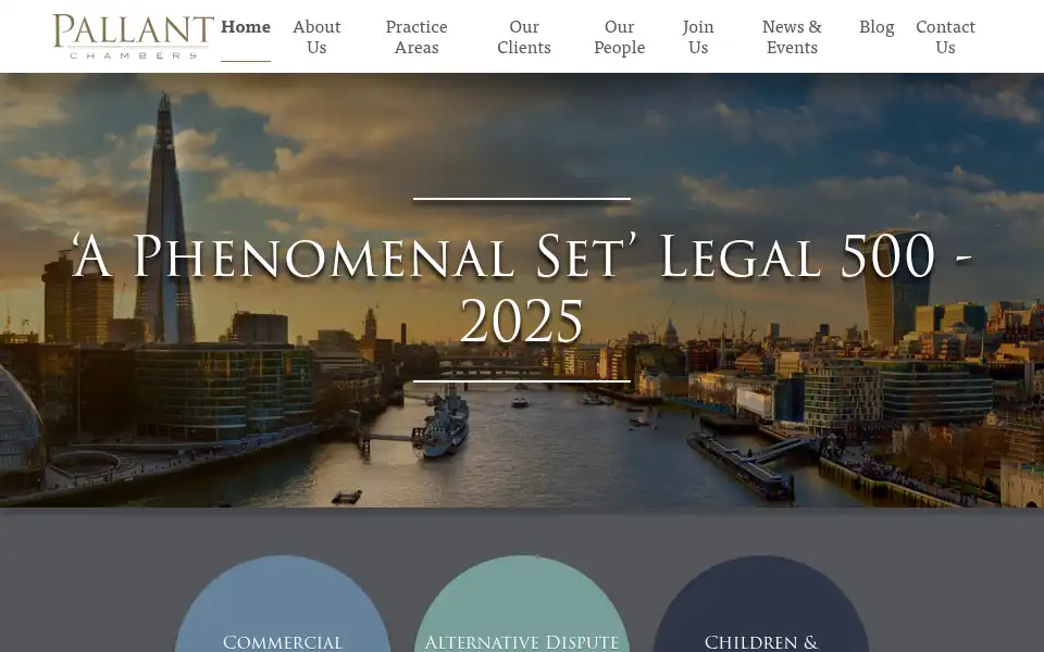 Screenshot of pallantchambers.co.uk