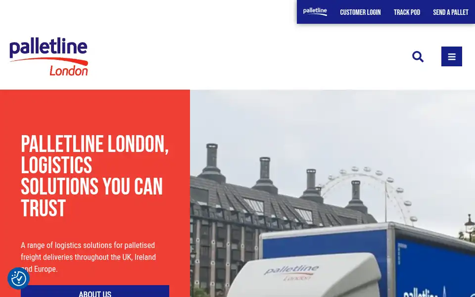 Screenshot of palletlinelondon.com