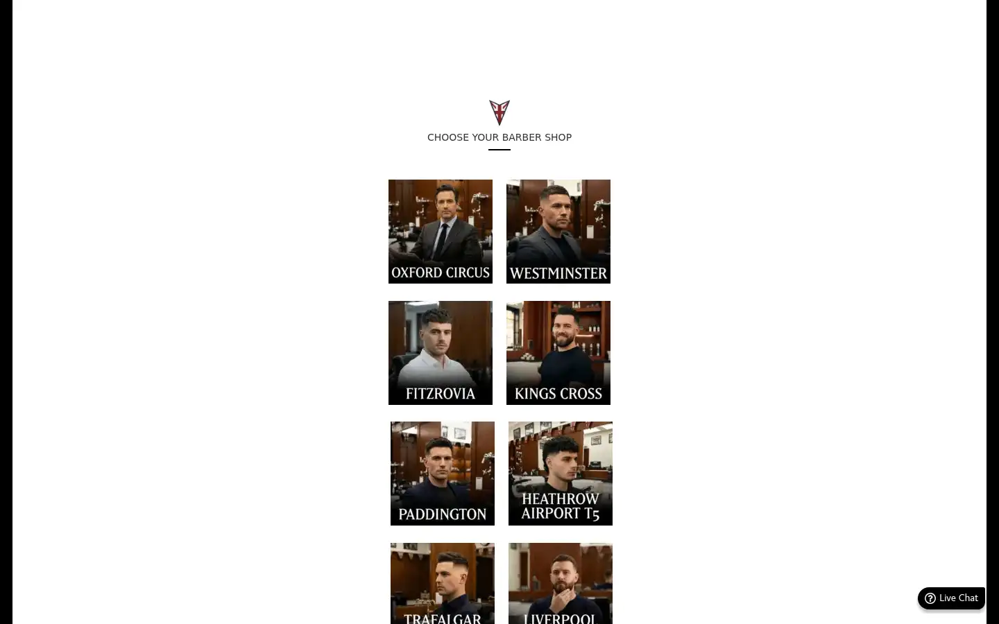 Screenshot of pallmallbarbers.com