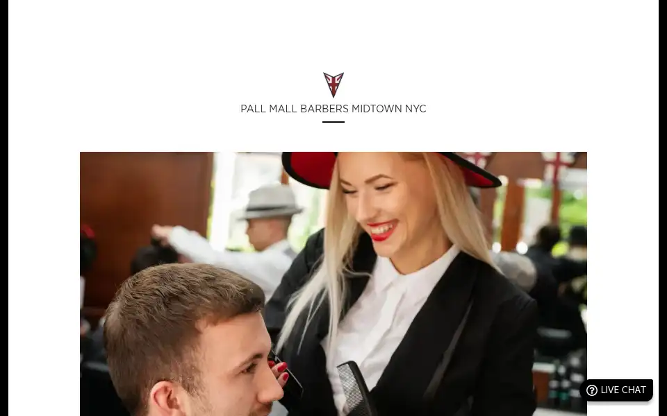 Screenshot of pallmallbarbers.nyc