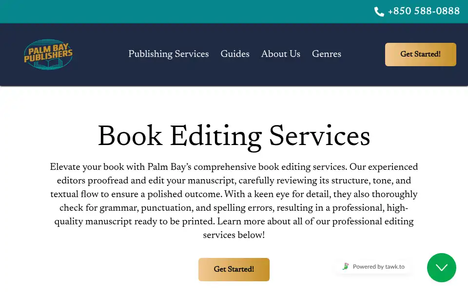 Screenshot of palmbaypublishers.com