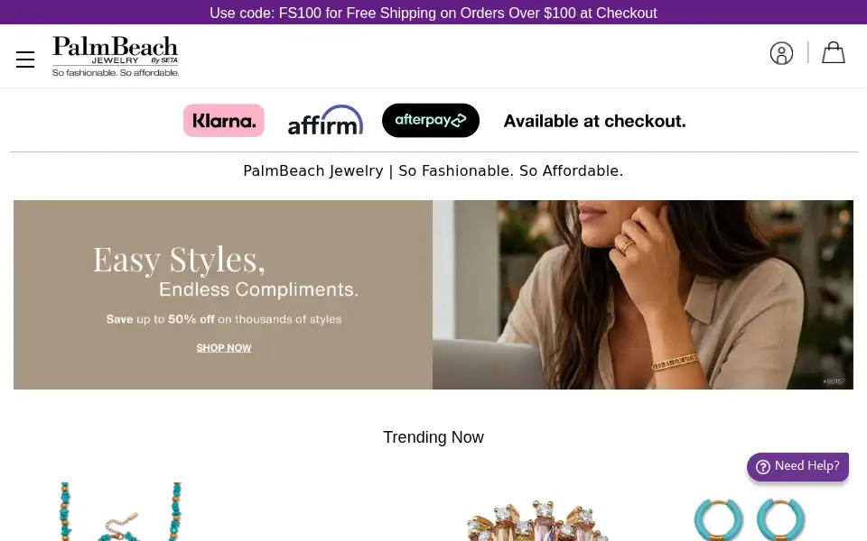 Screenshot of palmbeachjewelry.com