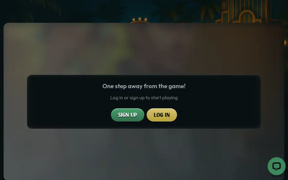 Screenshot of palmcasino.io
