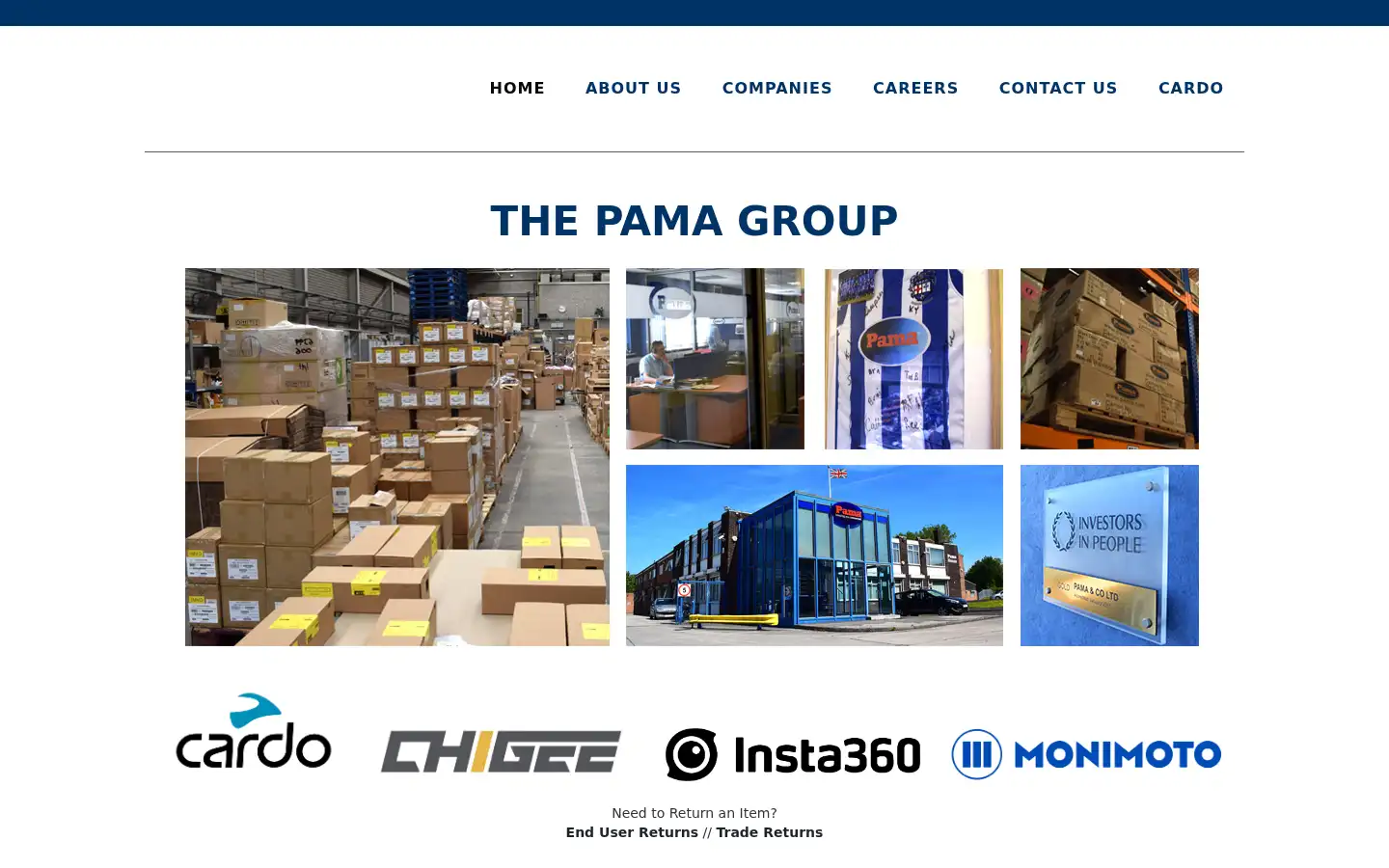 Screenshot of pama.com
