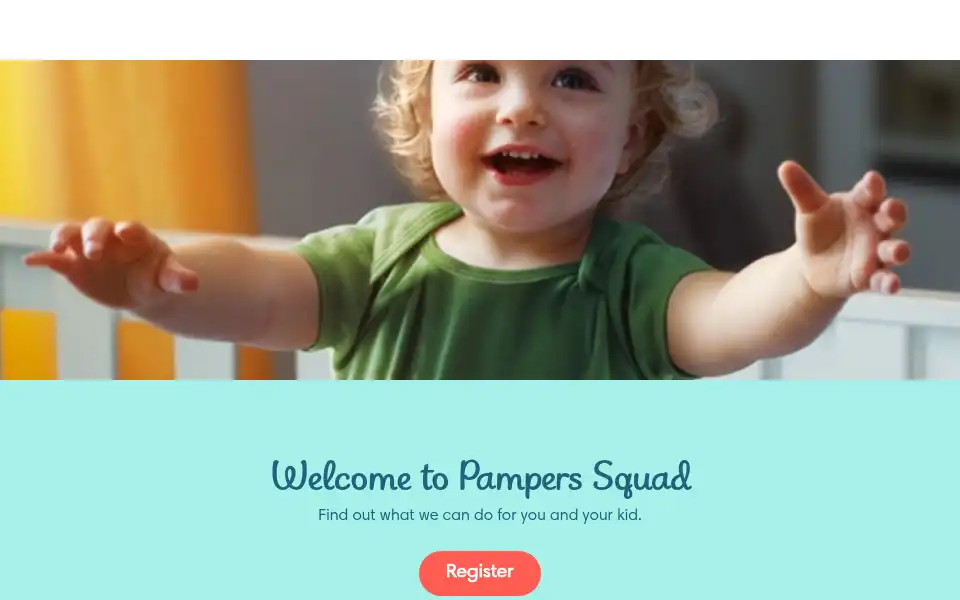 Screenshot of pamperssquad.co.uk