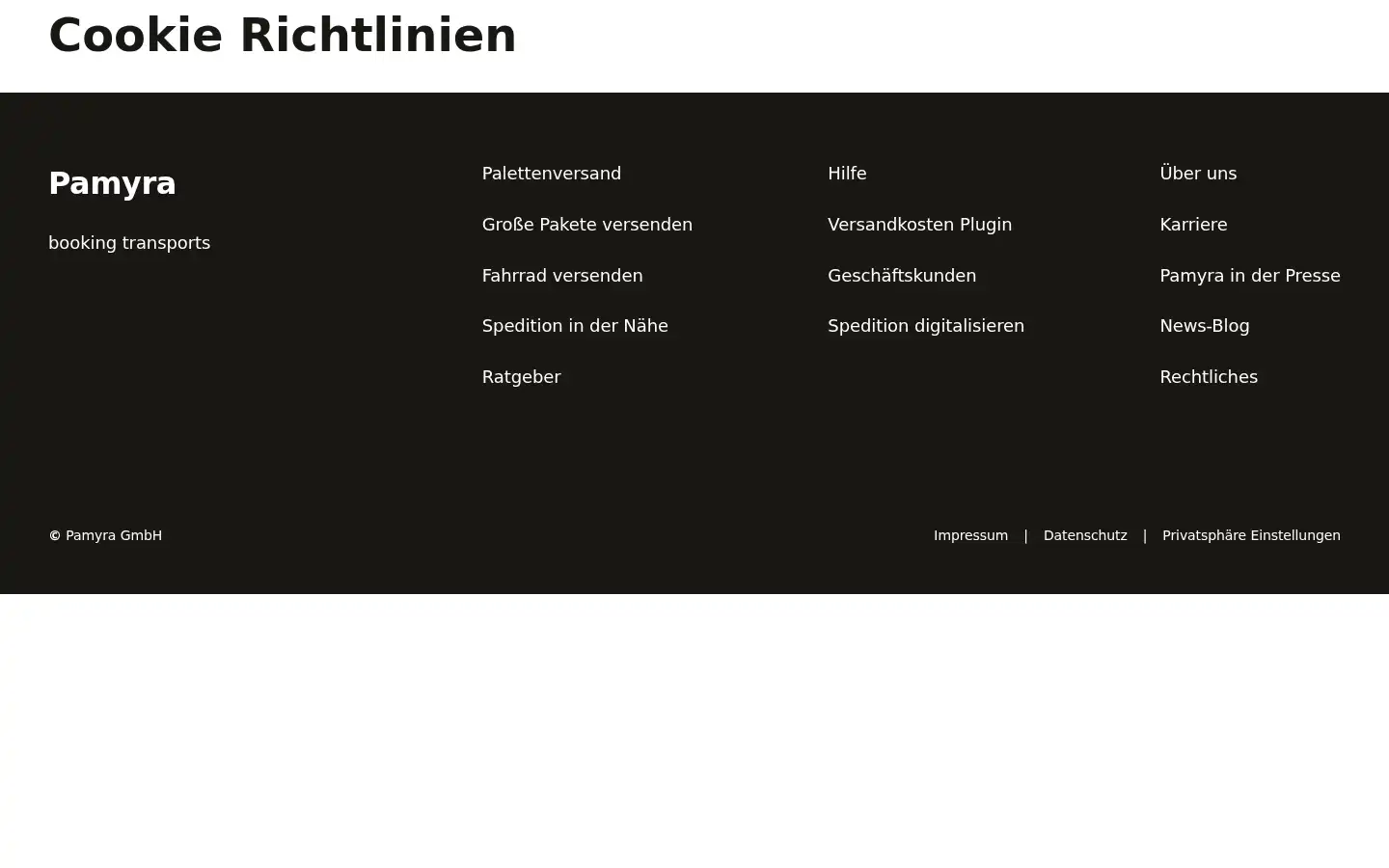 Screenshot of pamyra.de