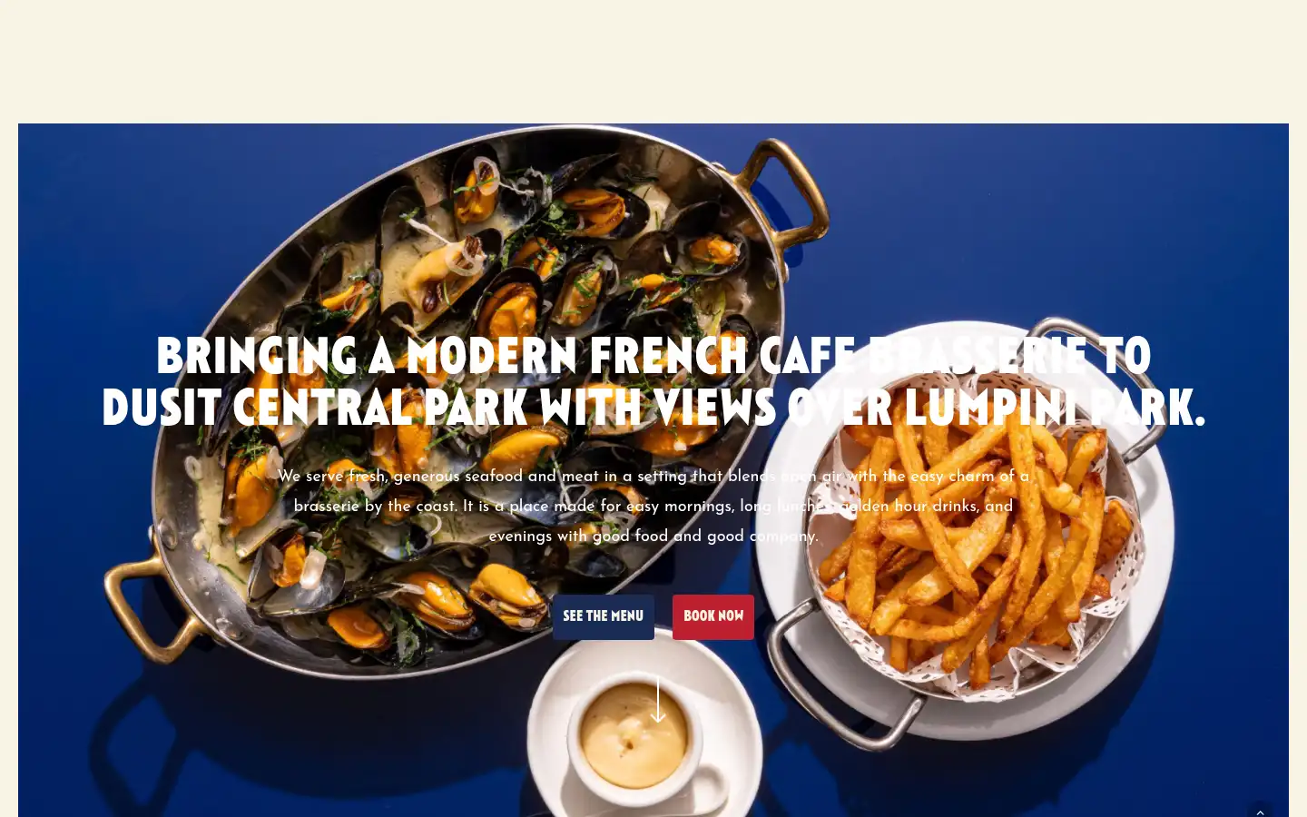 Screenshot of panamerestaurant.com
