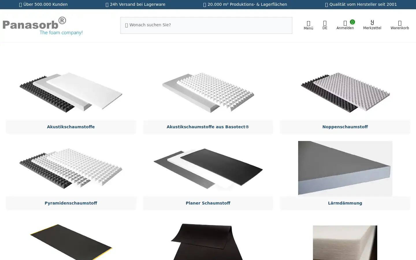 Screenshot of panasorb.eu