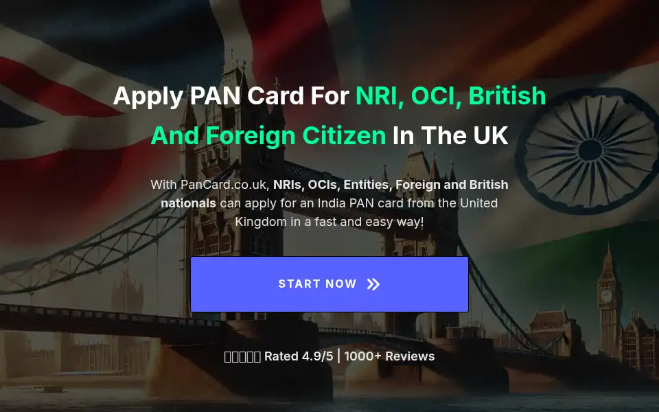 Screenshot of pancard.co.uk