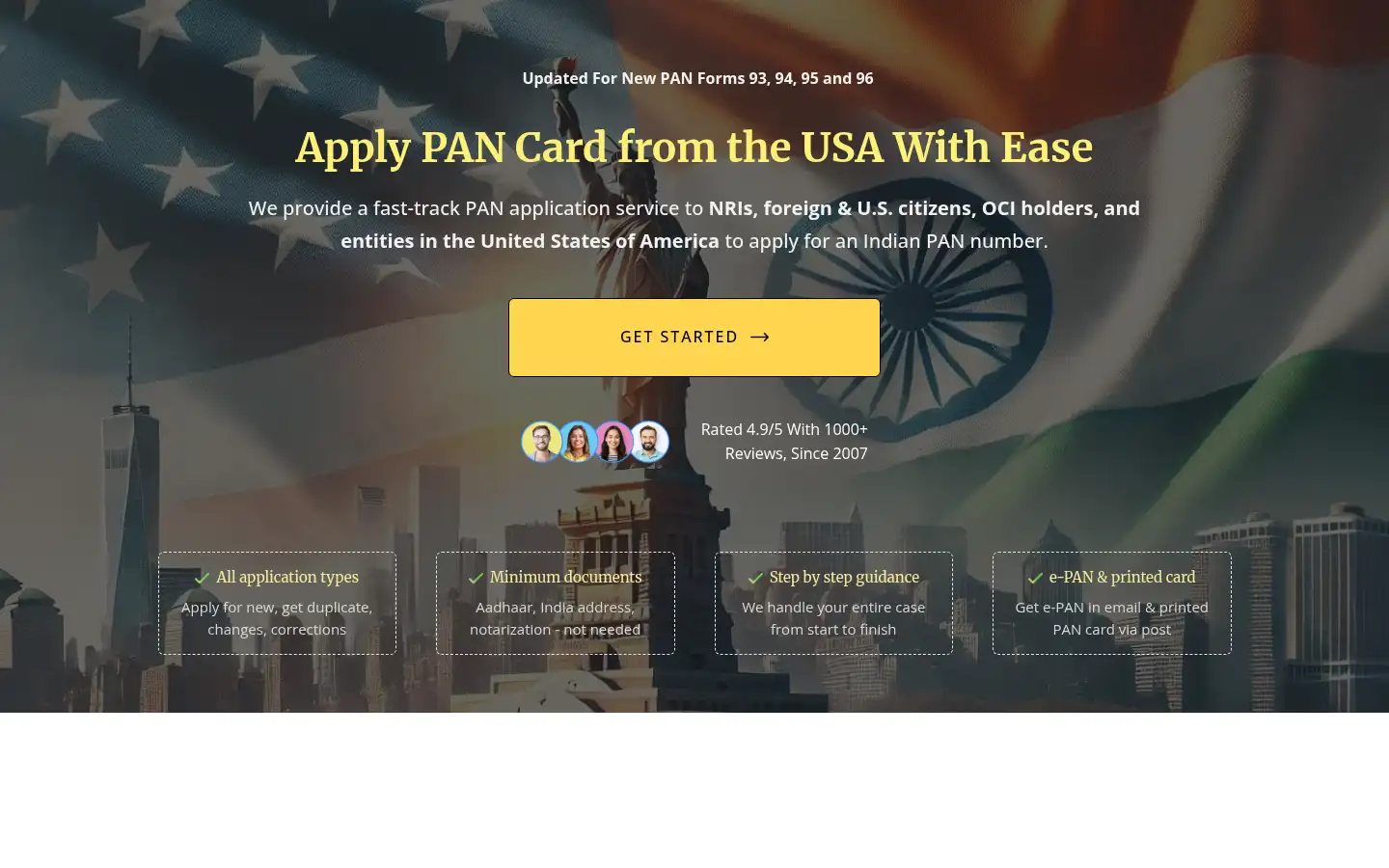 Screenshot of pancardnri.com