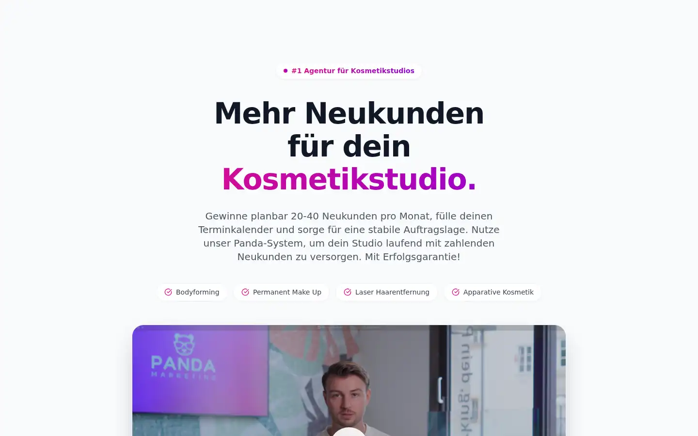 Screenshot of panda-marketing.at
