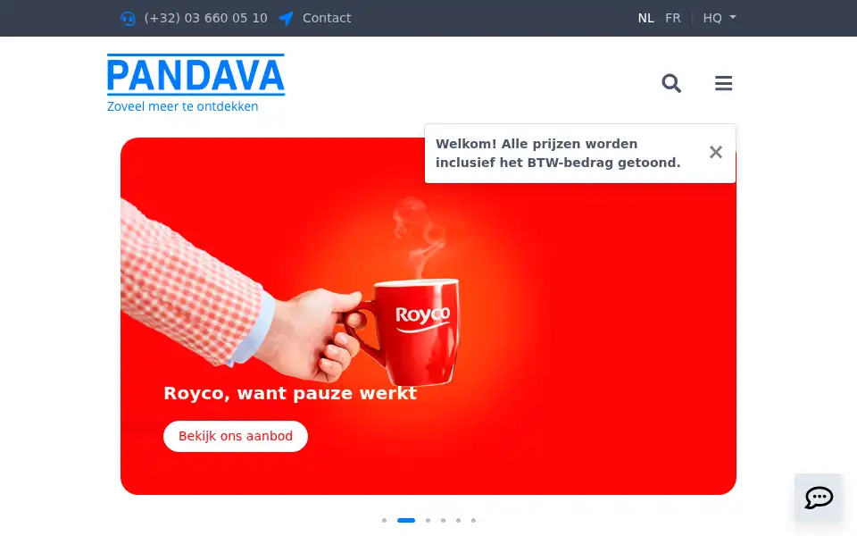 Screenshot of pandava.com