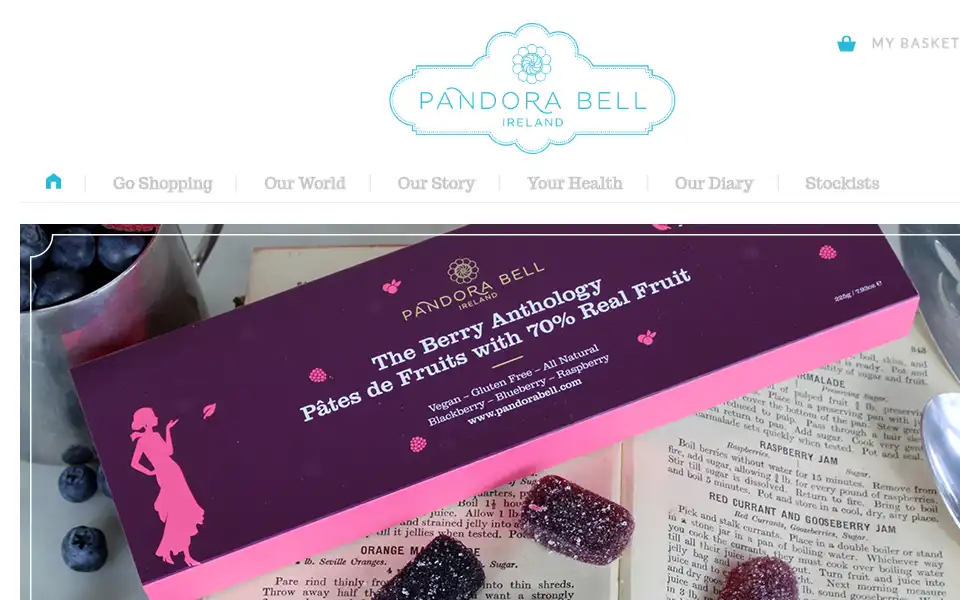 Screenshot of pandorabell.com
