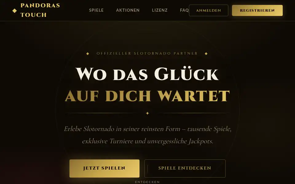 Screenshot of pandorastouch.com