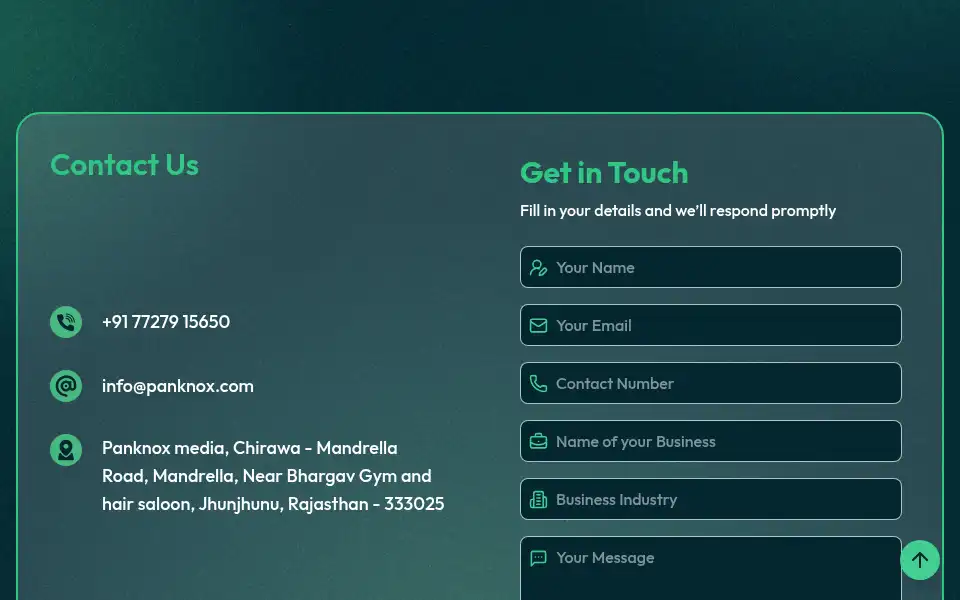 Screenshot of panknox.com