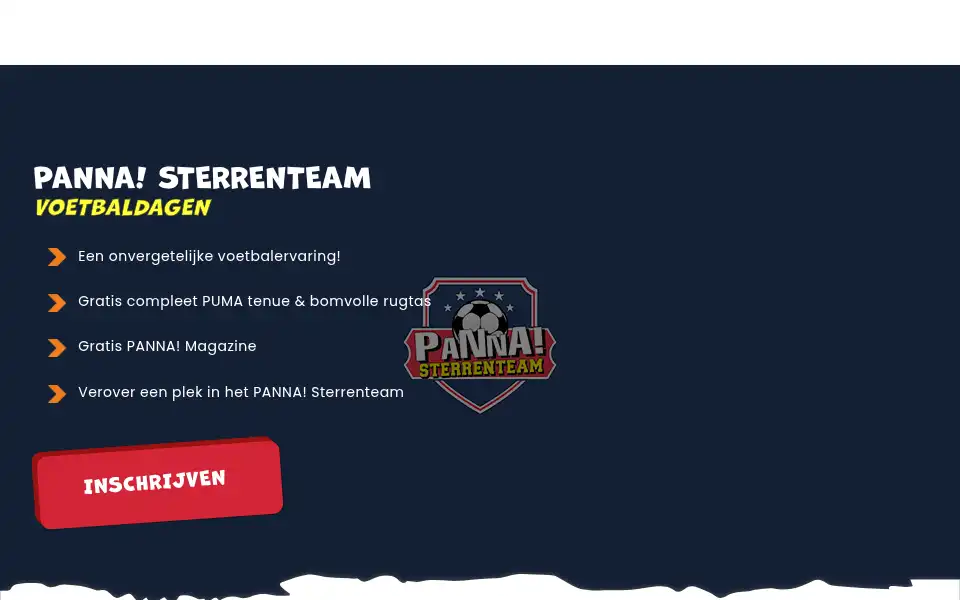 Screenshot of panna-sterrenteam.nl