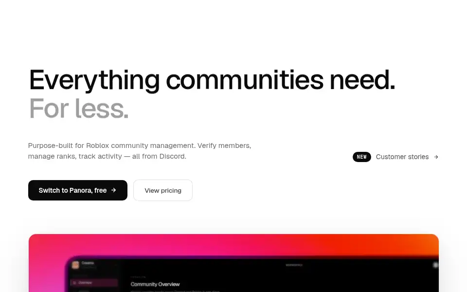 Screenshot of panora.cc