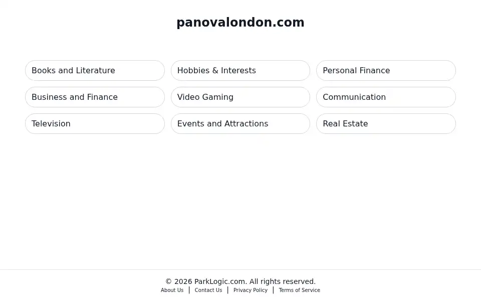 Screenshot of panovalondon.com