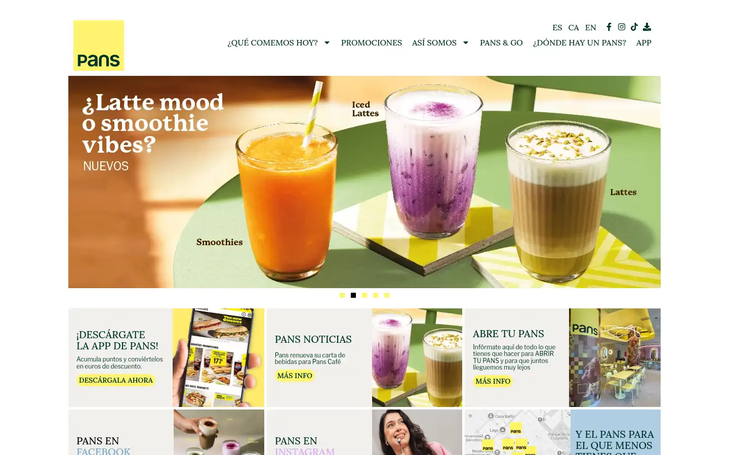 Screenshot of pansandcompany.com