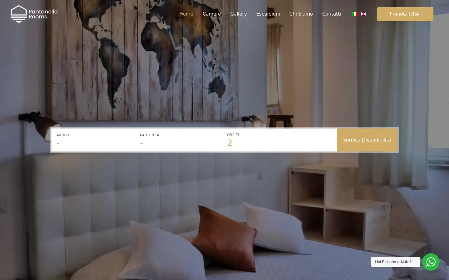 Screenshot of pantanelloroomsavola.com
