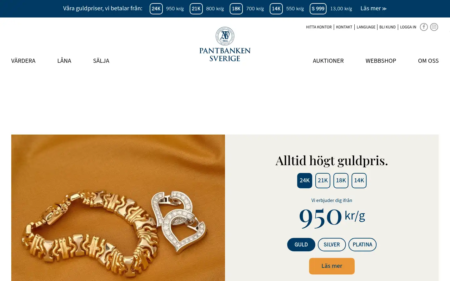 Screenshot of pantbanken.se