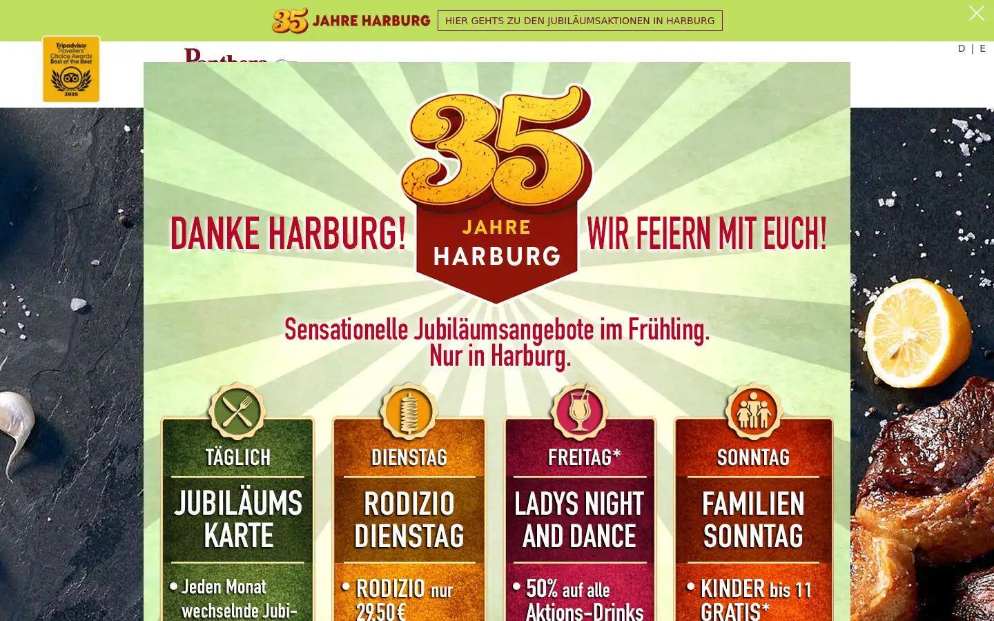Screenshot of panthera-rodizio.de