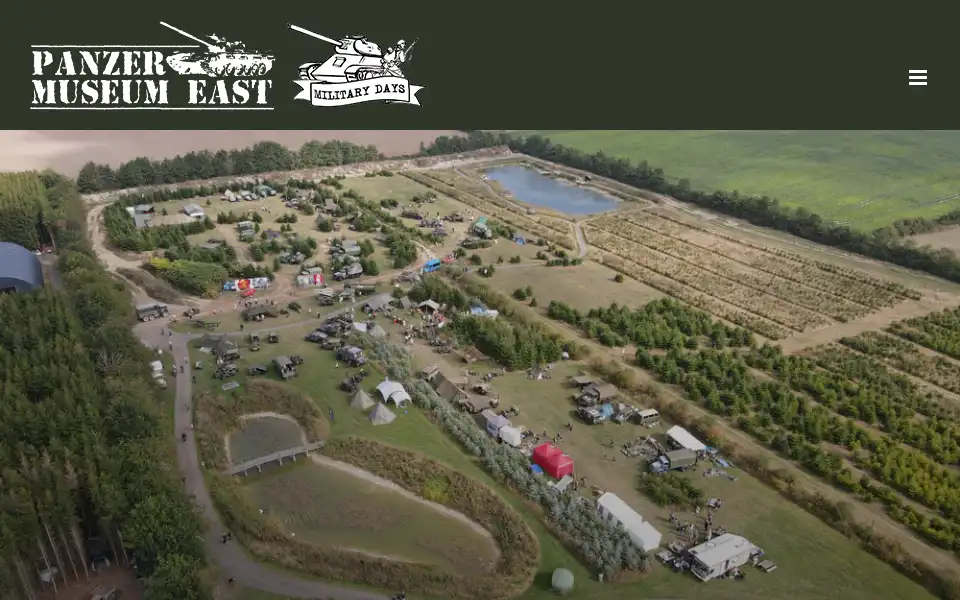 Screenshot of panzermuseumeast.dk