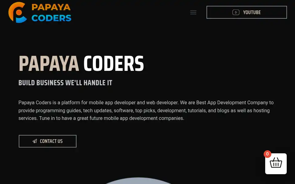 Screenshot of papayacoders.in