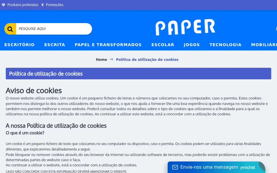 Screenshot of paper.pt