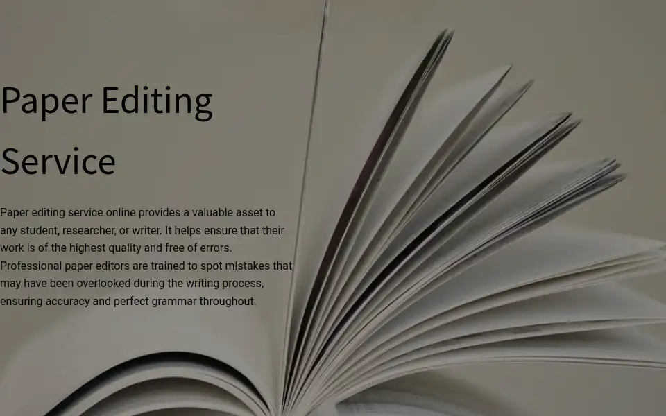Screenshot of papereditingservice.com
