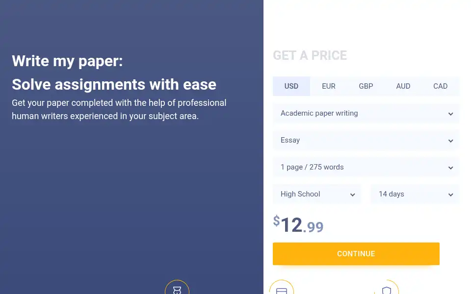 Screenshot of paperfellows.com