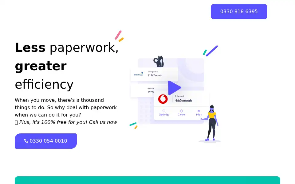 Screenshot of papernest.co.uk