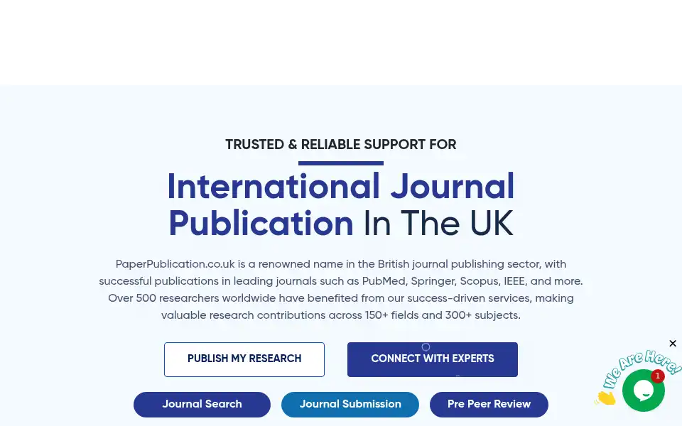Screenshot of paperpublication.co.uk