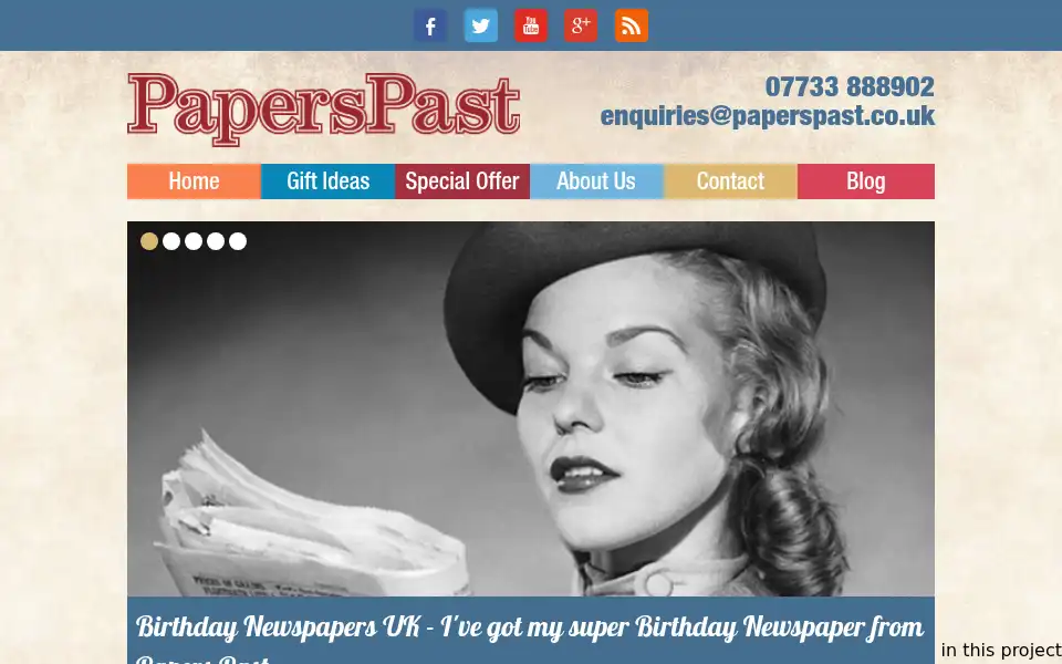 Screenshot of paperspast.co.uk
