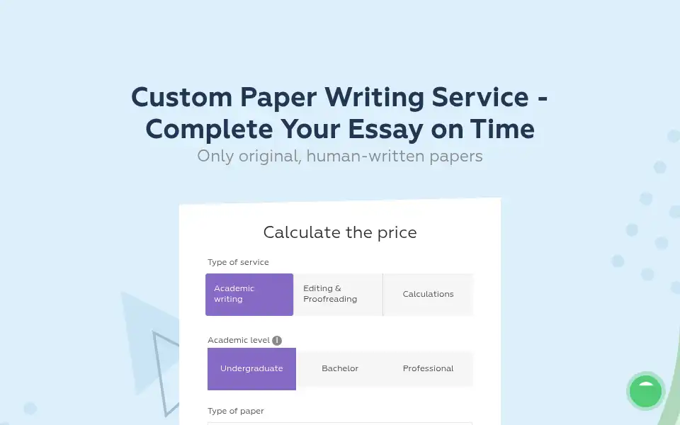 Screenshot of paperwritings.com