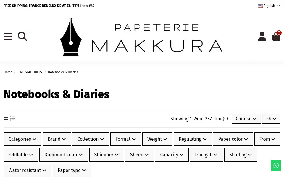 Screenshot of papeterie-makkura.fr