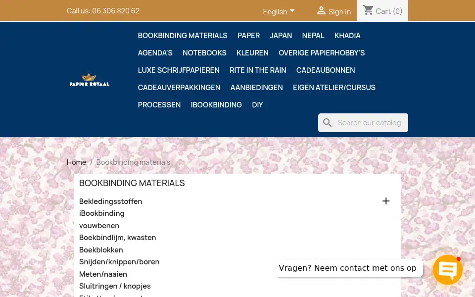 Screenshot of papier-royaal.nl