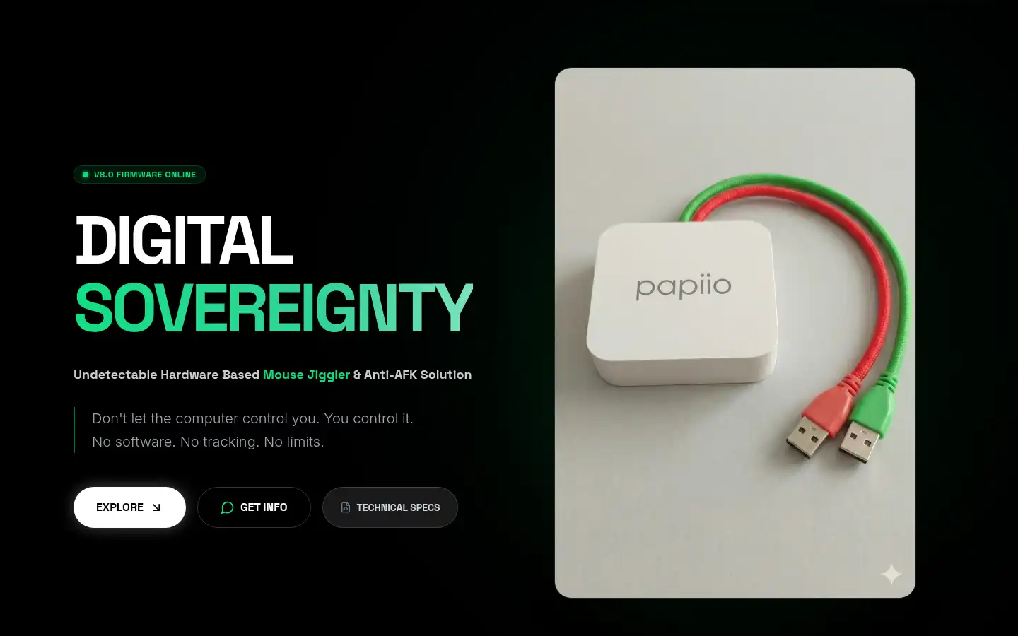 Screenshot of papiio.com