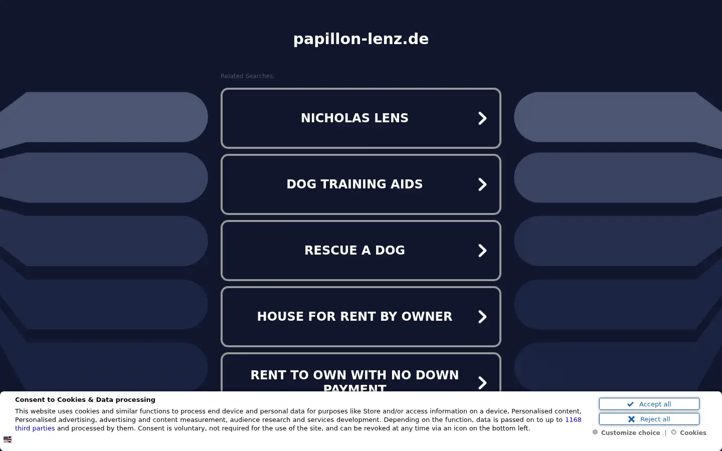 Screenshot of papillon-lenz.de