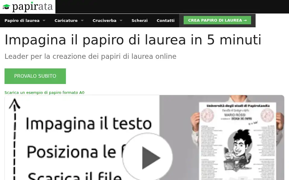 Screenshot of papirata.com