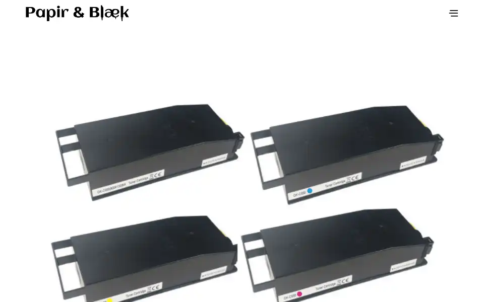 Screenshot of papirogblaek.dk